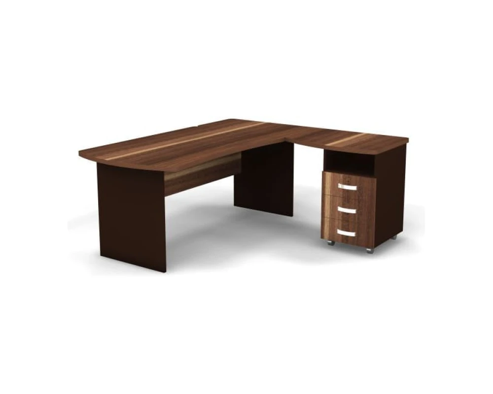 Рабочее место с тумбой правое 180x160x74 Berlin