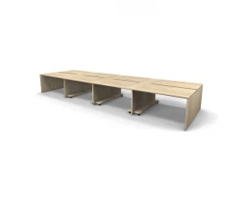 Рабочая станция 8 мест с полкой под ПК 552x163x74,3 Europe images