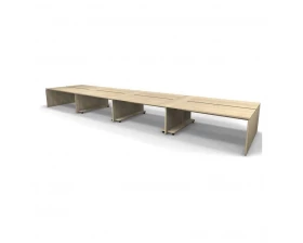 Рабочая станция 8 мест с полкой под ПК 712x163x74,3 Europe images