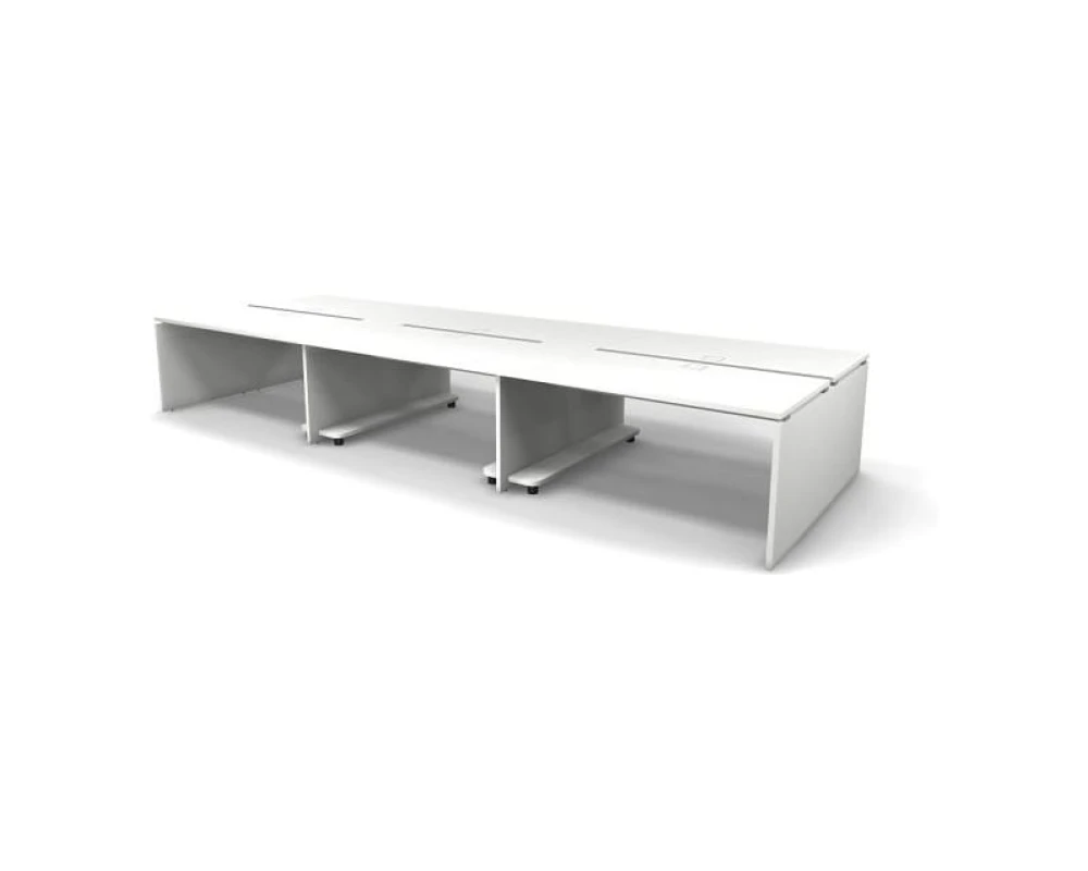 Рабочая станция 6 мест с полкой под ПК 474x163x74,3 Europe