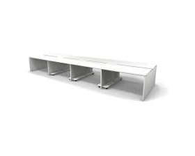 Рабочая станция 8 мест с полкой под ПК 552x163x74,3 Europe images