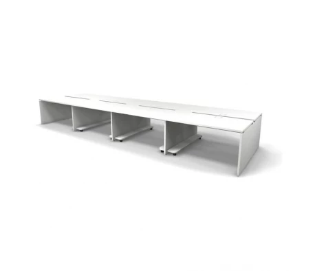 Рабочая станция 8 мест с полкой под ПК 552x163x74,3 Europe