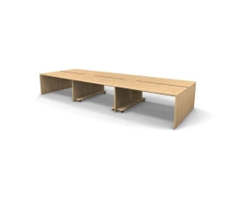 Рабочая станция 6 мест с полкой под ПК 474x163x74,3 Europe images