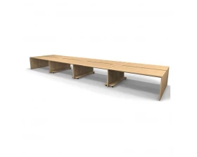 Рабочая станция 8 мест с полкой под ПК 712x163x74,3 Europe images