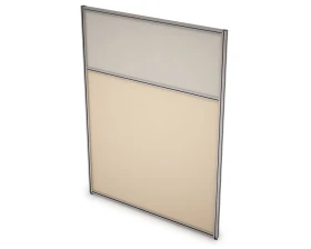 Перегородка напольная комби ЛДСП+Ткань 1600x1300x29 АРГО images