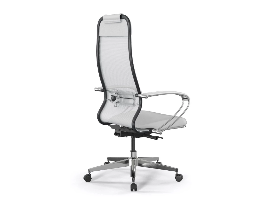 Кресло ErgoLife Comfort Сетка/Экокожа, Белый