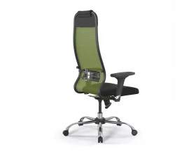 Кресло ErgoLife Set 11/подл.200/осн.Sit 003 Сетка/Ткань, Зеленый/Черный images