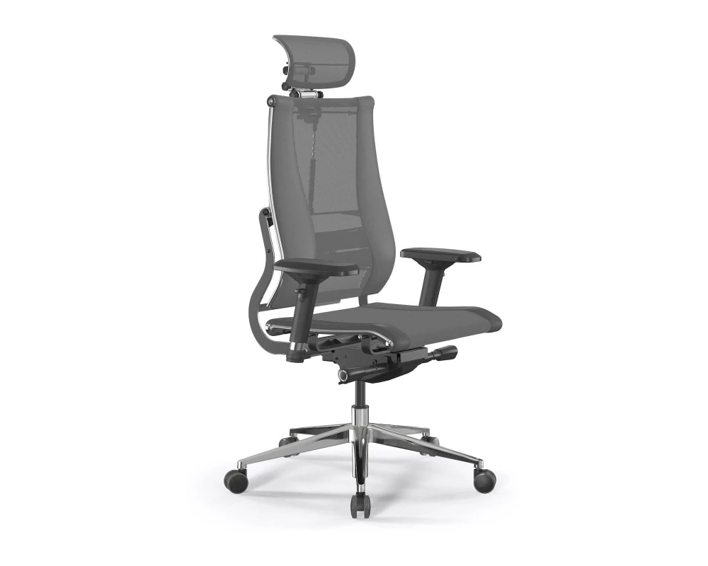 Кресло Move B2-14D M26.B32.G25.W03 Сетка/Экокожа, Серый/Темно-серый