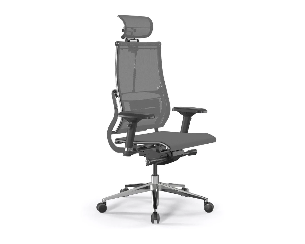 Кресло Move B2-5D M26.B32.G25.W03 Сетка, Серый/Темно-серый