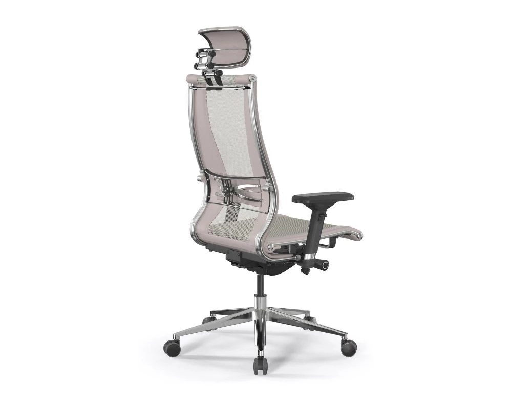 Кресло Samurai L2-14D M26.B32.G25.W03 Сетка/Экокожа, Молочный/Светло-Бежевый