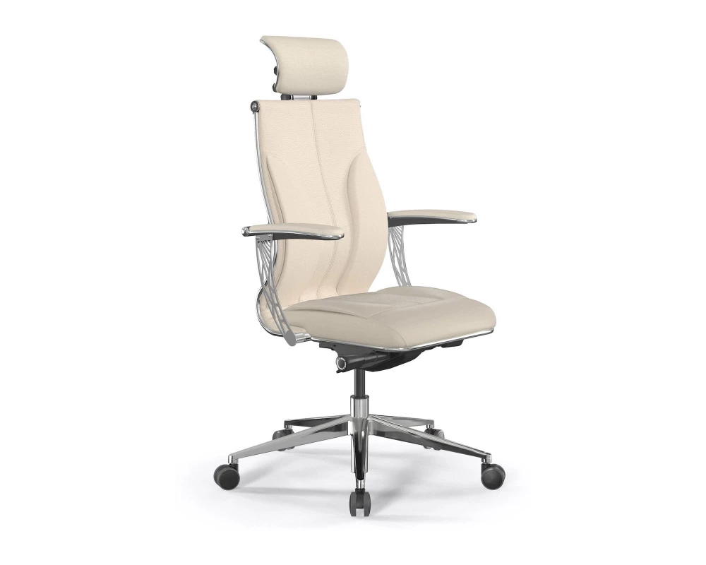 Кресло Samurai M3-11U M26.B32.G25.W03 (подл.1) Экокожа, Молочный