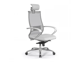 Кресло Samurai SL-2 Сетка/Экокожа, Белый images