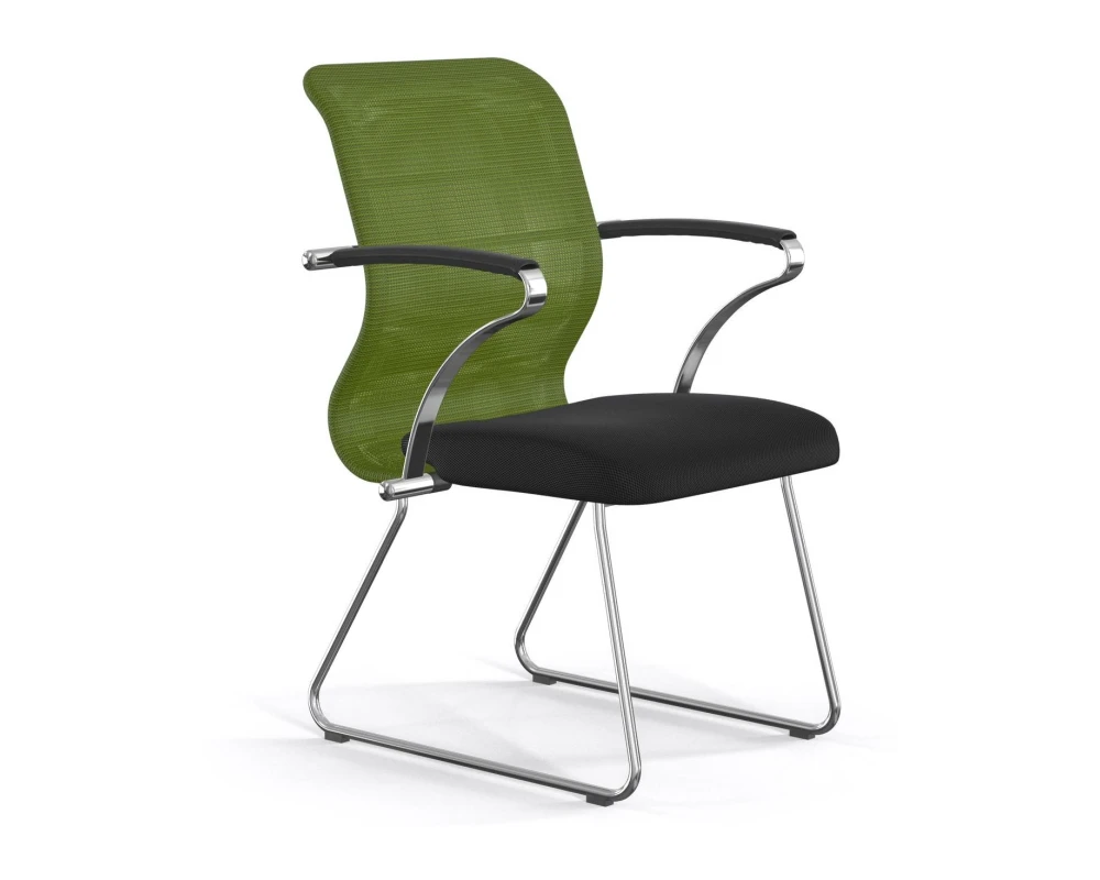 Кресло ErgoLife S 8 M4-8K F54 Сетка/Ткань, Зеленый/Черный