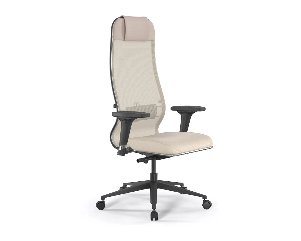 Кресло ErgoLife SynchroSit 10 B1-115D M23.B11.G19.W02 Сетка/Экокожа, Молочный