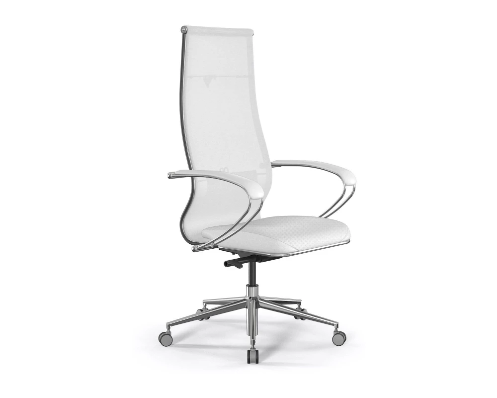 Кресло SynchroSit 10 B1-163K M23.B23.G18.W13 Сетка/Экокожа, Белый