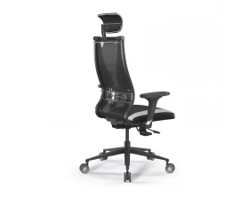 Кресло SynchroSit 10 B2-170D M18.B11.G19.W31 Ткань/Экокожа, Черный/Белый images