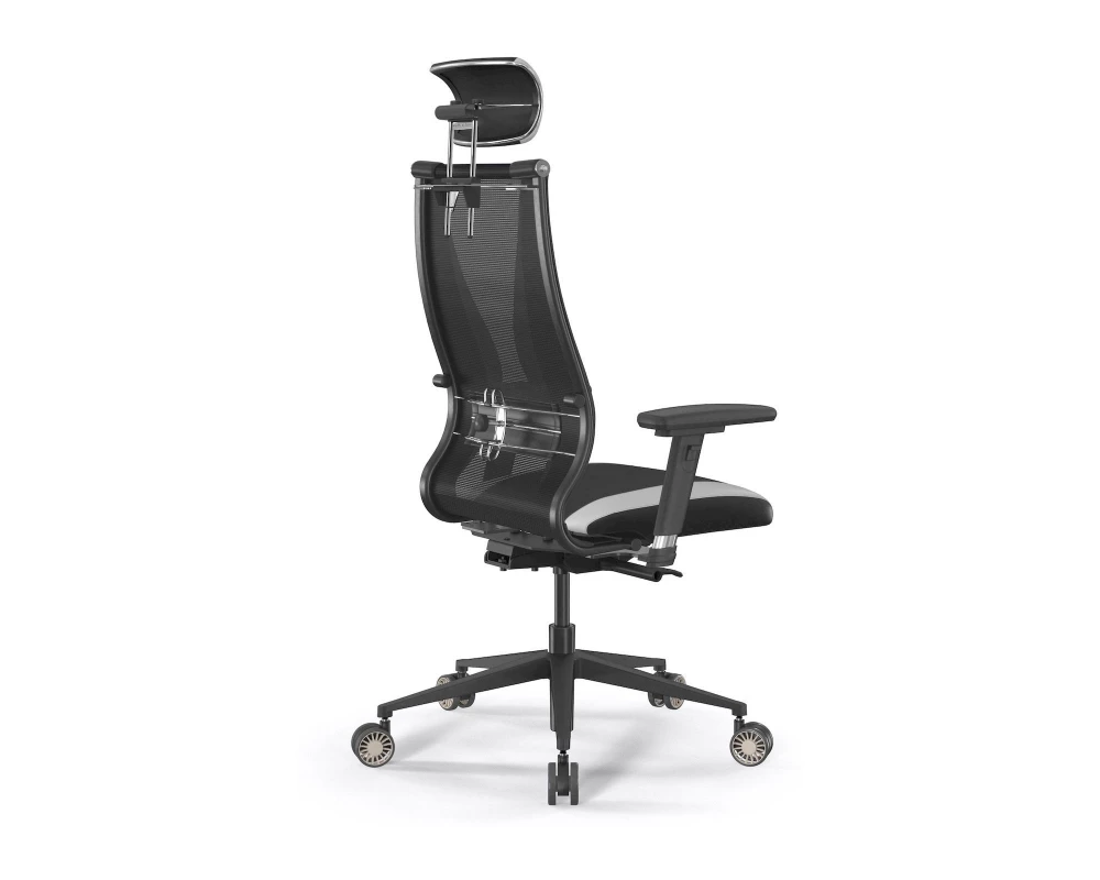 Кресло SynchroSit 10 B2-170D M24.B11.G19.W31 Ткань/Экокожа, Черный/Белый