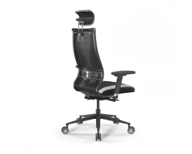 Кресло SynchroSit 10 B2-170D M24.B11.G19.W31 Ткань/Экокожа, Черный/Белый images