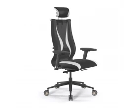 Кресло SynchroSit 10 B2-170D M24.B11.G19.W31 Ткань/Экокожа, Черный/Белый images