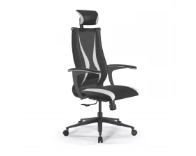 Кресло SynchroSit 10 B2-170U M20.B11.G19.W02 Ткань/Экокожа, Черный/Белый images