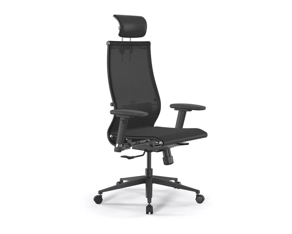 Кресло SynchroSit 10 B2-189D M25.B11.G19.W02 Сетка/Экокожа, Черный