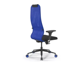 Кресло ErgoLife SynchroSit 8 B1-9D M25.B11.G19.W27 Сетка/Ткань, Синий/Черный images