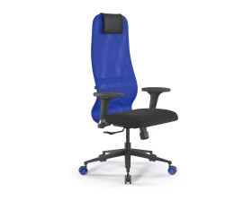 Кресло ErgoLife SynchroSit 8 B1-9D M25.B11.G19.W27 Сетка/Ткань, Синий/Черный images