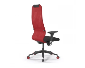 Кресло SynchroSit 8 B1-9D M25.B11.G19.W28 Сетка/Ткань, Красный/Черный images