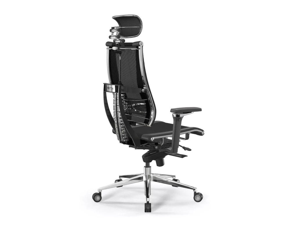 Кресло Y 4DF B2-15D M06.B35.G11.W04 Сетка/Экокожа, Черный