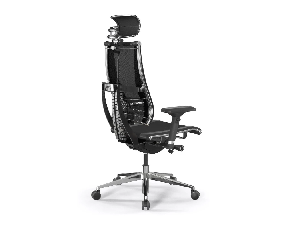 Кресло Y 4DF B2-15D M26.B32.G25.W03 Сетка/Экокожа, Черный