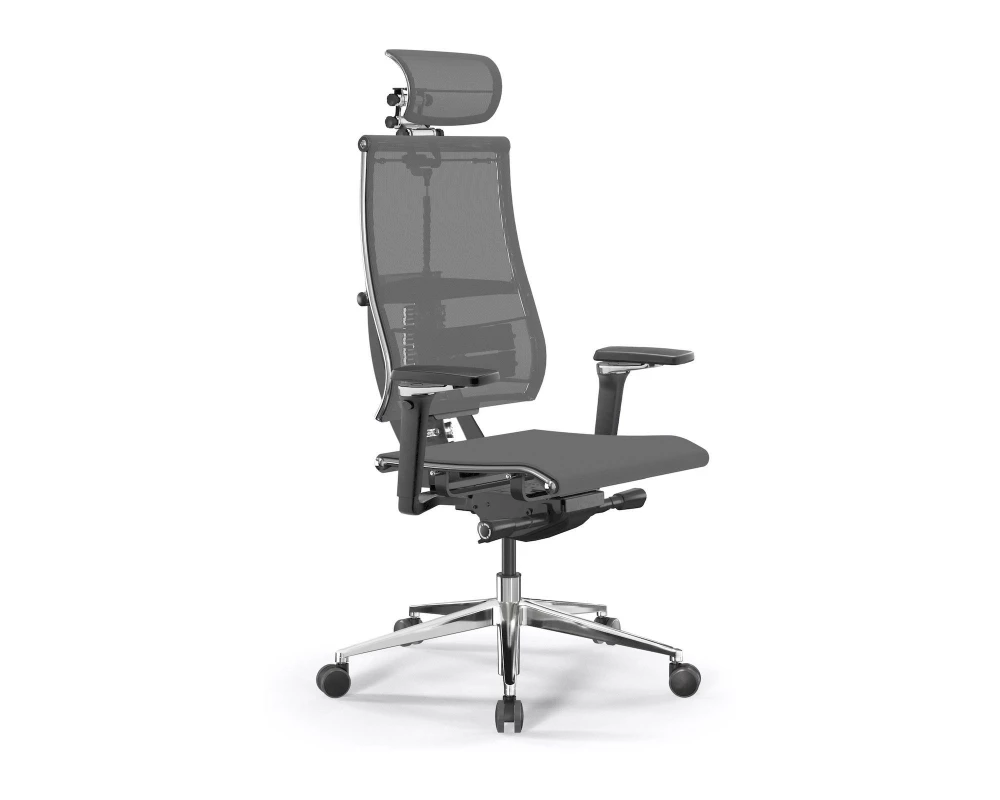 Кресло Y 4DF B2-5D M26.B35.G25.W03 Сетка, Серый/Темно-серый