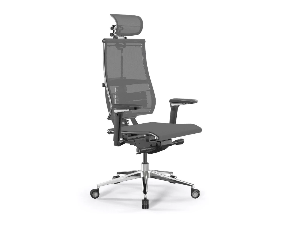 Кресло Y 4DF B2-5D M26.B35.G25.W04 Сетка, Серый/Темно-серый