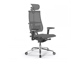 Кресло Y 4DF B2-5D M26.B35.G25.W04 Сетка, Серый/Темно-серый images