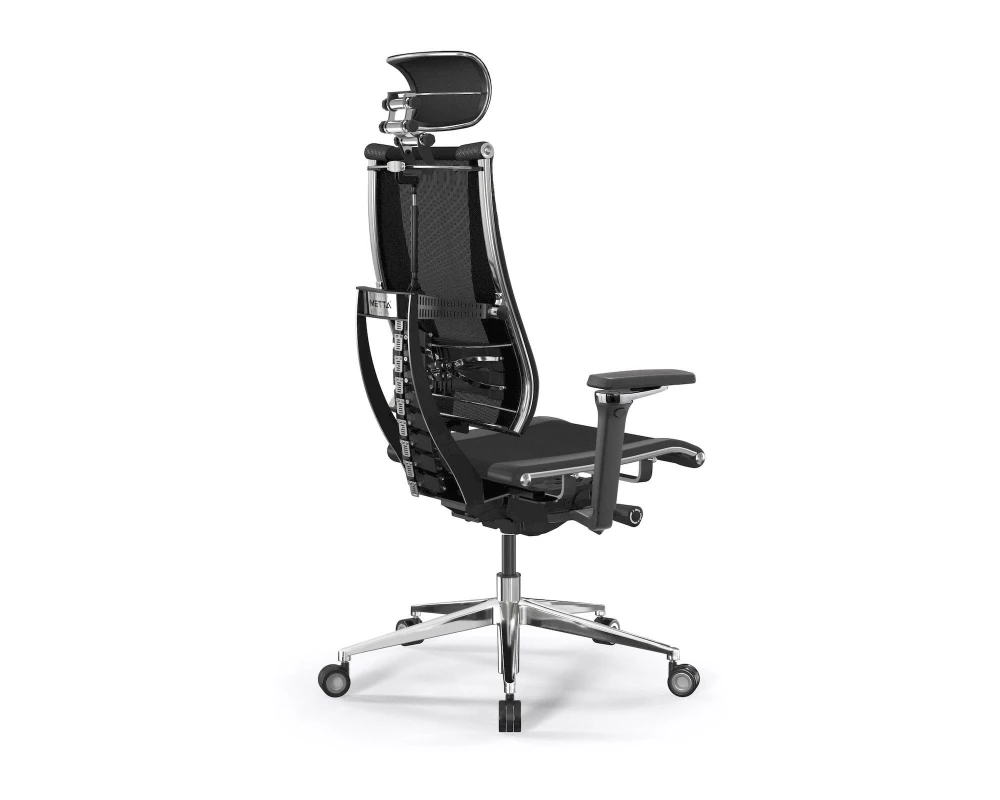 Кресло Y 4DT B2-15D M26.B35.G25.W04 Сетка/Экокожа, Черный