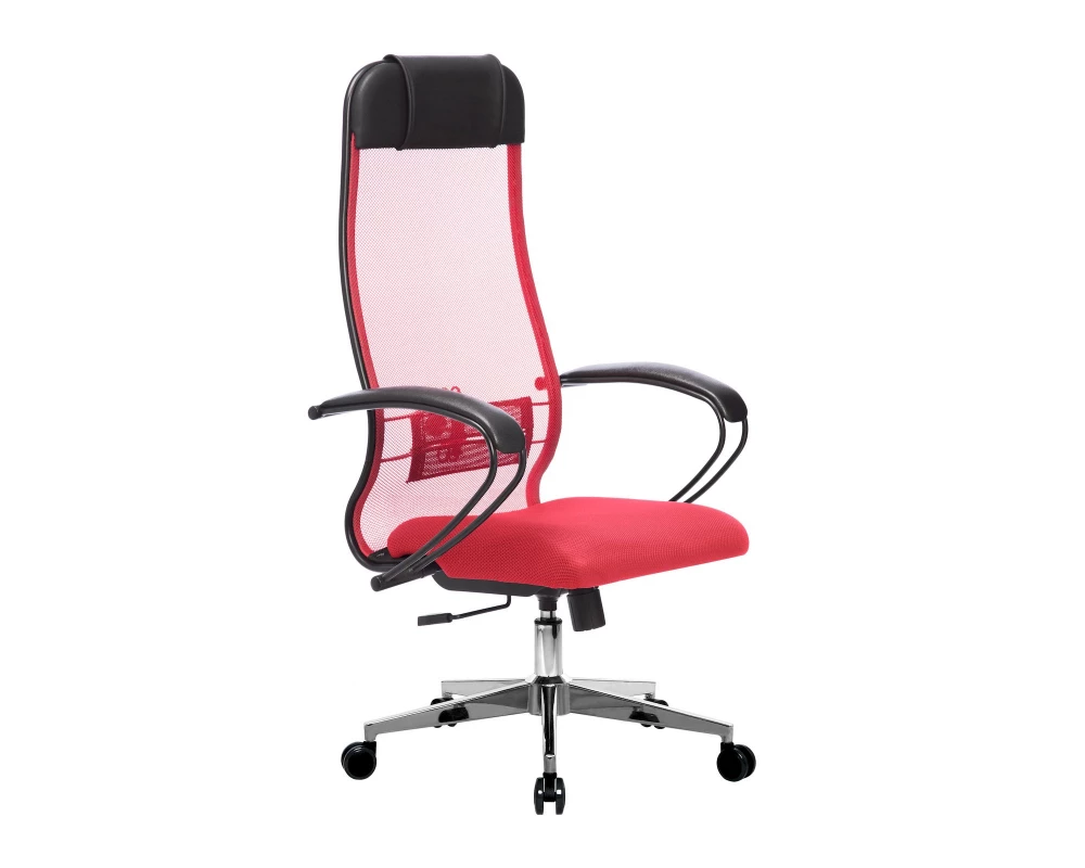 Кресло МЕТТА-11 MPRU подл.130/осн.004 Сетка, Красный