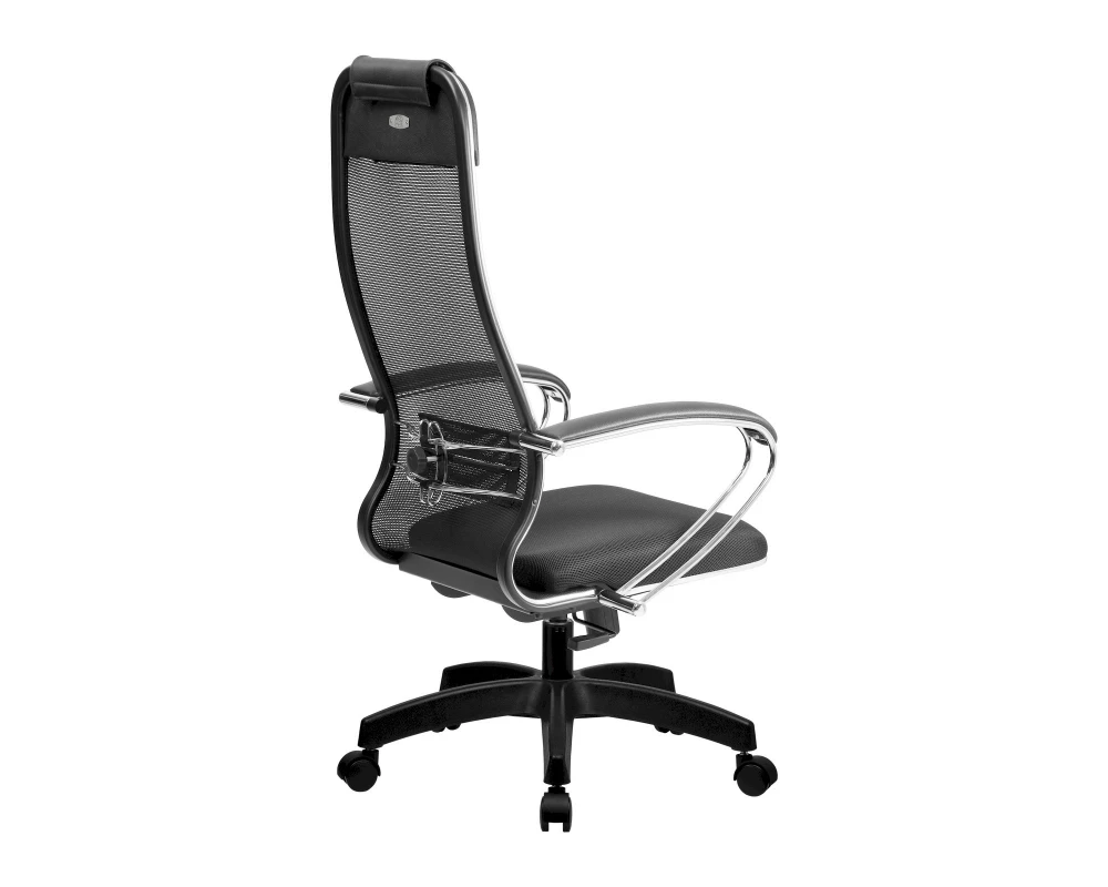 Кресло МЕТТА-15 MPRU подл.131/осн.001 Сетка, Черный