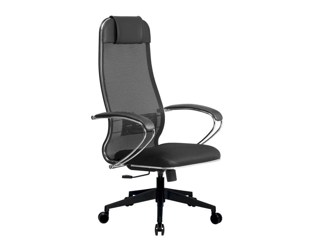 Кресло МЕТТА-15 MPRU подл.131/осн.002 Сетка, Черный