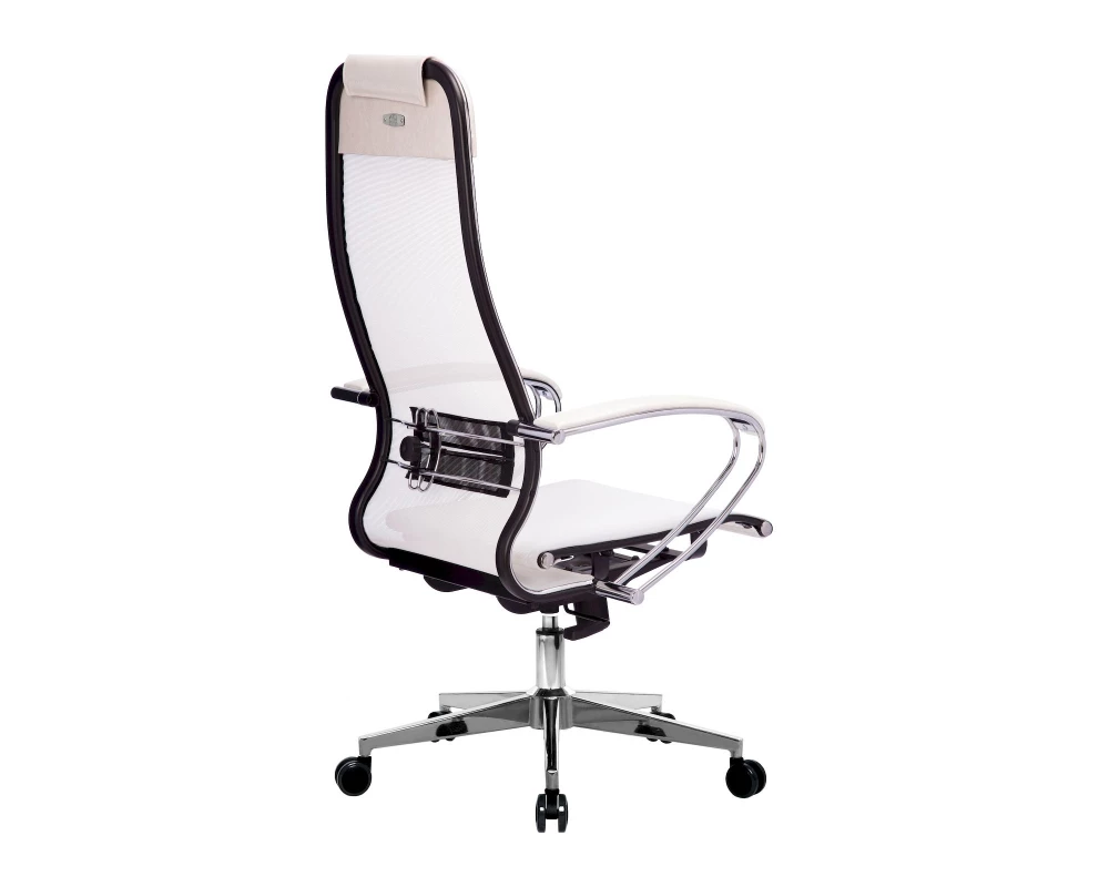 Кресло МЕТТА-4 MPRU подл.131/осн.004 Сетка, Белый