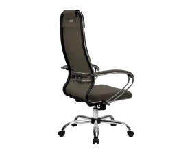 Кресло МЕТТА B 1m 32P подл.127/осн.003 Ткань, Коричневый images