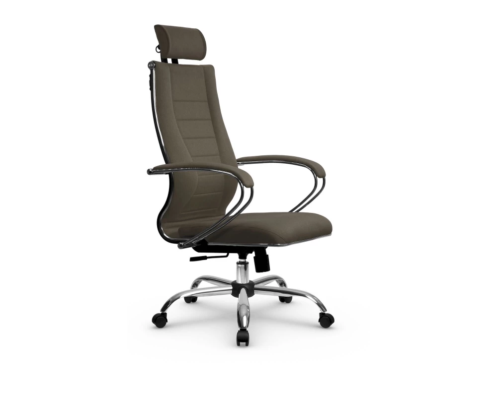 Кресло МЕТТА B 2m 34PF подл.127/осн.003 Ткань, Коричневый