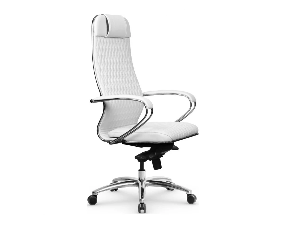 Кресло Samurai KL-1.04 MPES (мелкий ромб) Экокожа, Белый