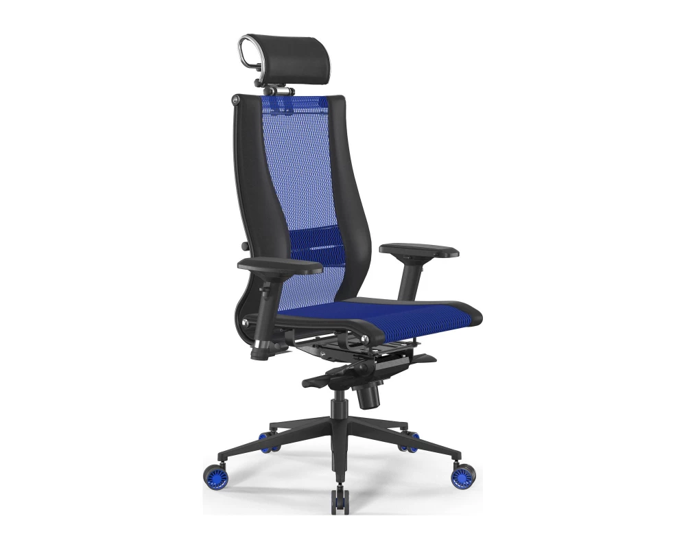 Кресло Samurai L2-16D M06.B11.G22.W27 Сетка, Синий/Черный