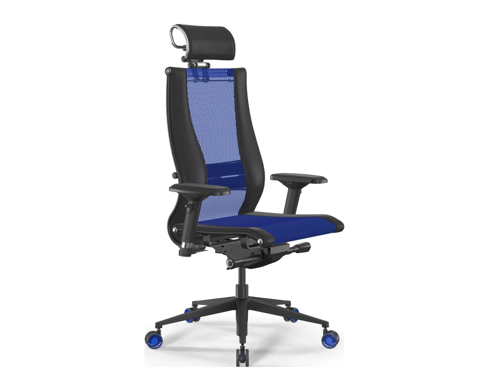 Кресло Samurai L2-16D M26.B11.G24.W27 Сетка, Синий/Черный