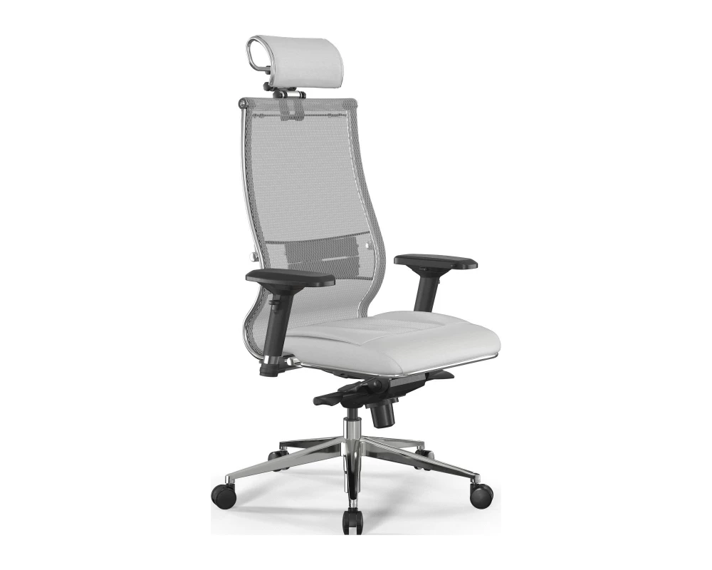 Кресло Samurai L2-6D M06.B32.G11.W03 Сетка/Экокожа, Белый