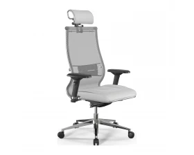 Кресло Samurai L2-6D M26.B32.G25.W03 Сетка/Экокожа, Белый images