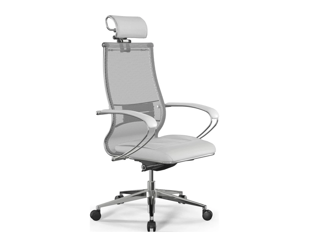 Кресло Samurai L2-6K M26.B32.G25.W03 Сетка/Экокожа, Белый