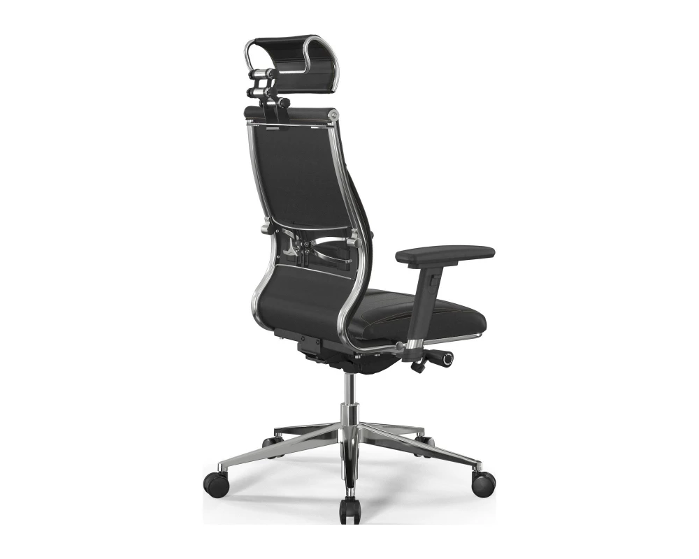 Кресло Samurai M3-11D M26.B32.G25.W03 (бежевая строчка) Экокожа, Черный