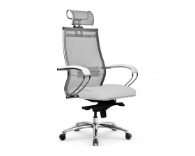 Кресло Samurai SL-2.05 MPES Сетка/Экокожа, Белый images