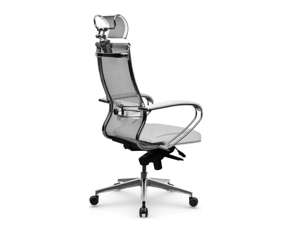 Кресло Samurai SL-2.051 MPES Сетка/Экокожа, Белый