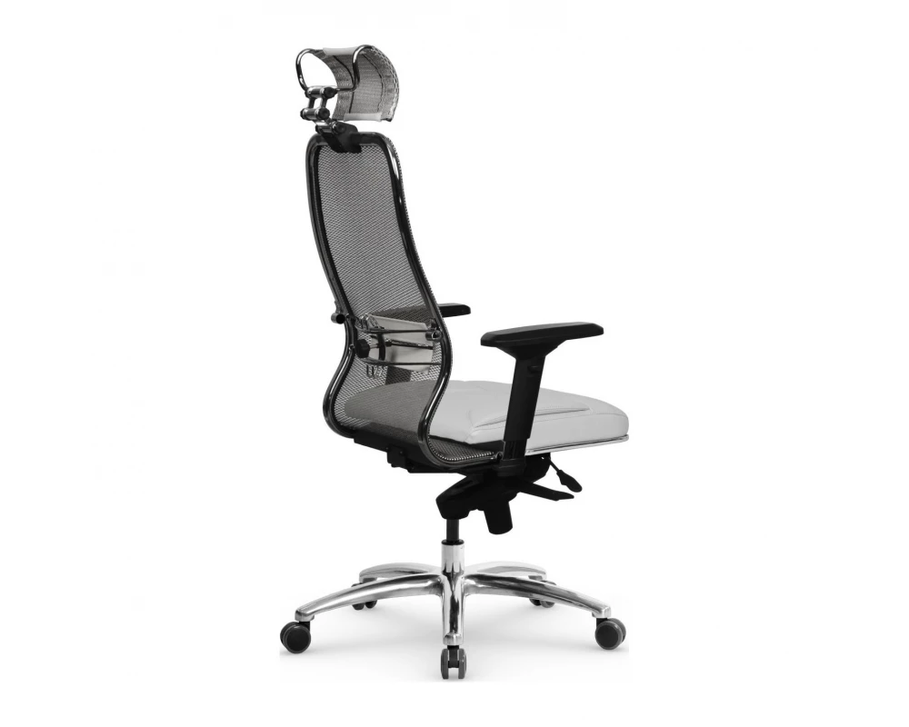 Кресло Samurai SL-3.04 MPES Сетка/Экокожа, Белый